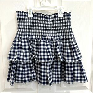 Janie and Jack size 14 girls pull-on skirt. Blue gingham. New with tags